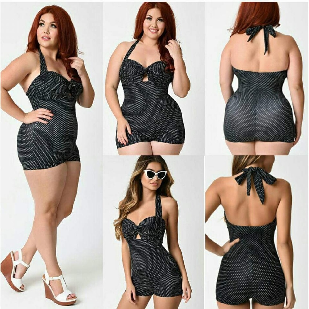 Unique Vintage One Piece Retro Swim